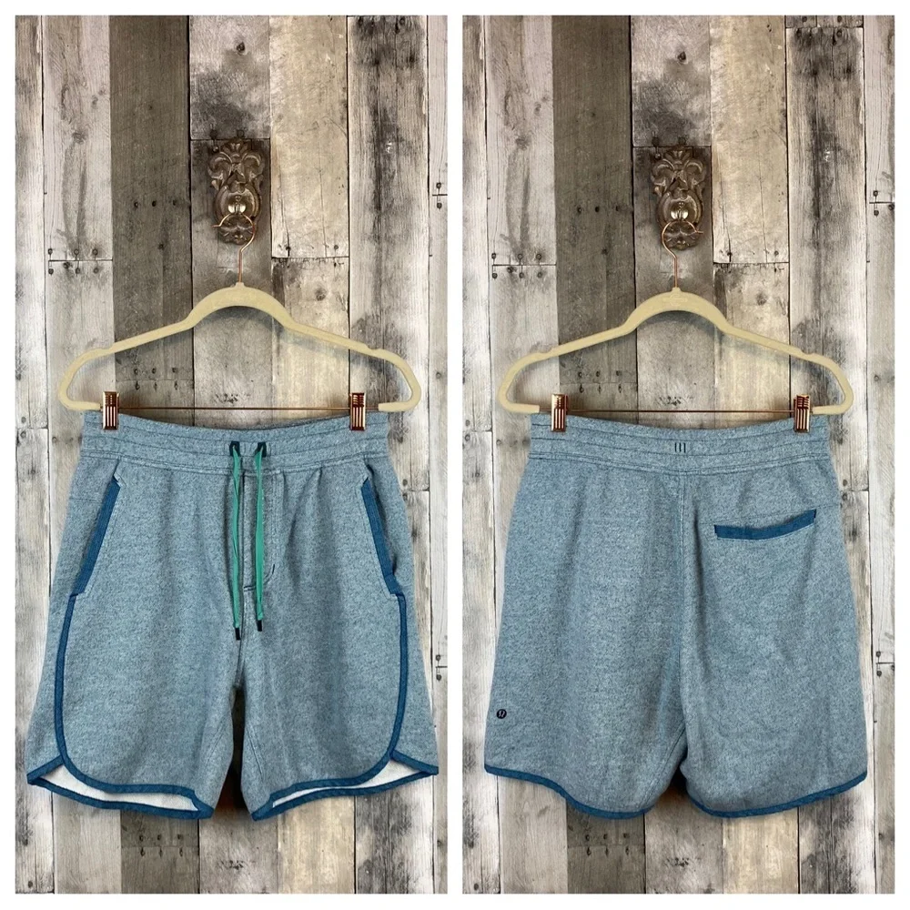 Lululemon Sundown Short in Heathered Tofino Teal Size Medium. - Picture 8 of 16
